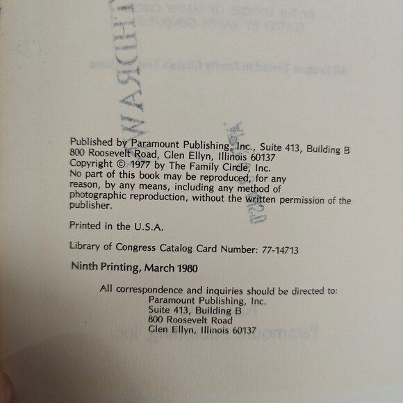 Family Circle Favorite Recipes Vintage Cookbook 1980 Ninth Print Exlib - Picture 3 of 9